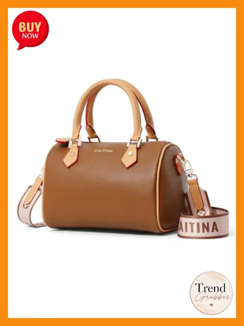 Women Vegan Leather Barrel Satchel Handbag Crossbody Purse Top Handle Shoulder